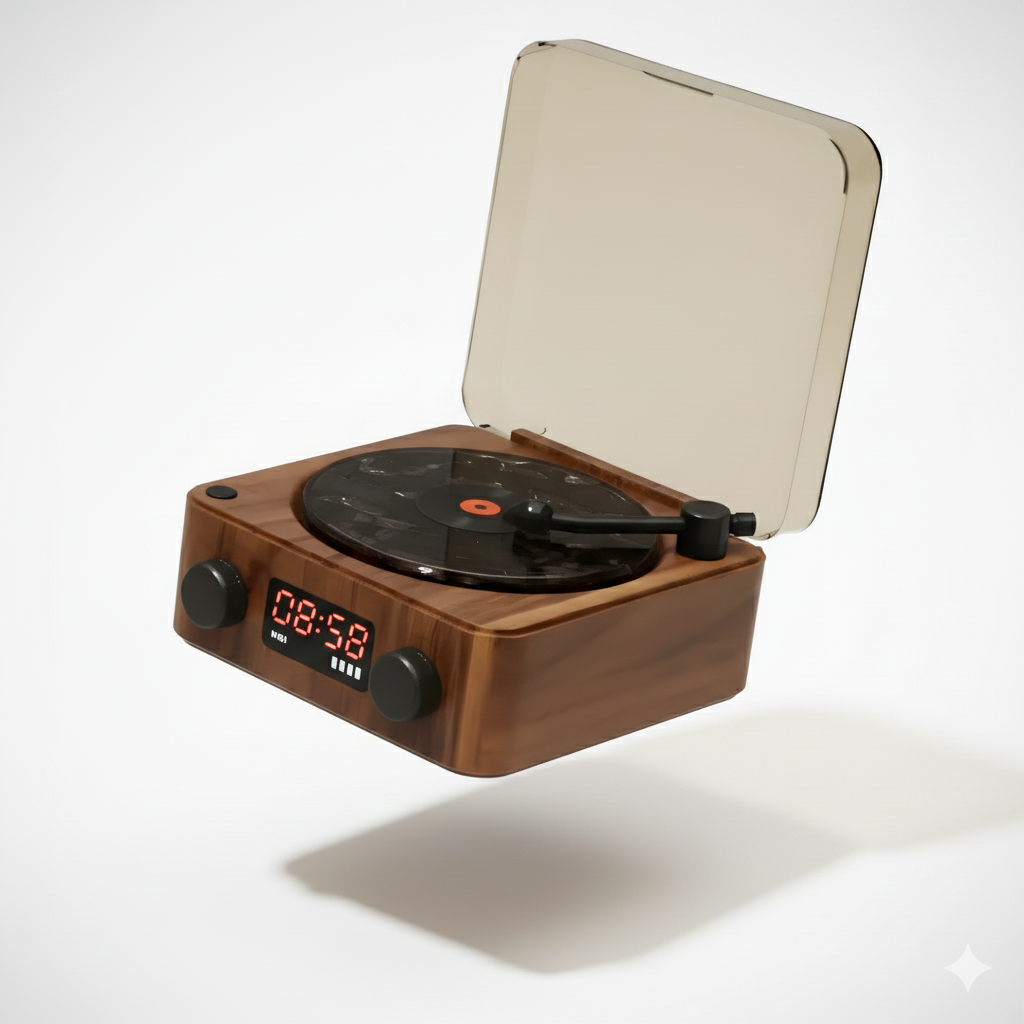 Retro Turntable Speaker BelkaTech